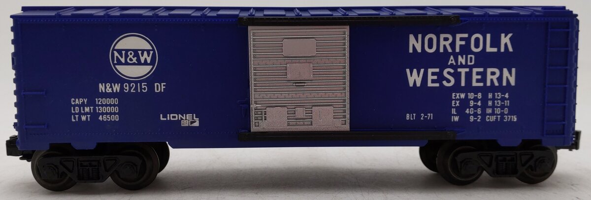 Lionel 6-9215 O Gauge Norfolk & Western Boxcar #9215 EX/Box