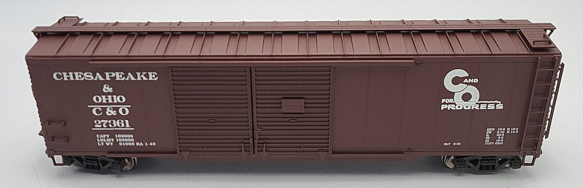 Pecos River SB-0119-1 O Scale Chesapeake & Ohio Double Door Boxcar (2Rail) LN/Box