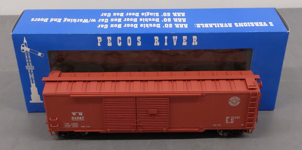 Pecos SB-0121-2 O Scale Western & Maryland Box Car #31047 [2Rail] EX/Box