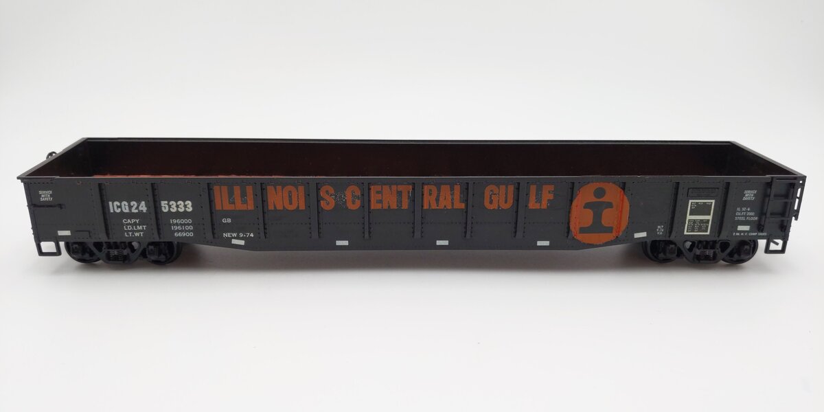 Atlas Custom O Scale Illinois Central Gulf 50' Gondola #245333 (2-Rail) EX