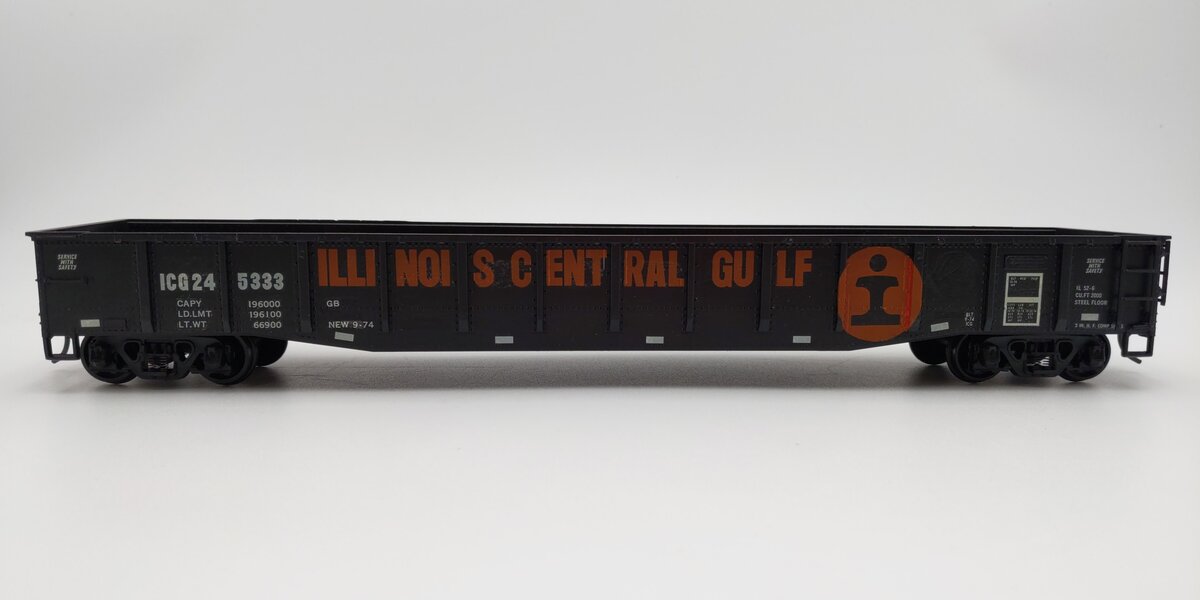 Atlas Custom O Scale Illinois Central Gulf 50' Gondola #245333 (2-Rail) EX