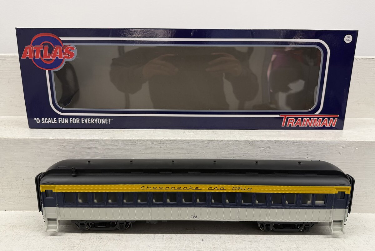 Atlas 2001165 O Chesapeake & Ohio Trainman 60' Passenger Coach #702 (2-Rail) LN/Box