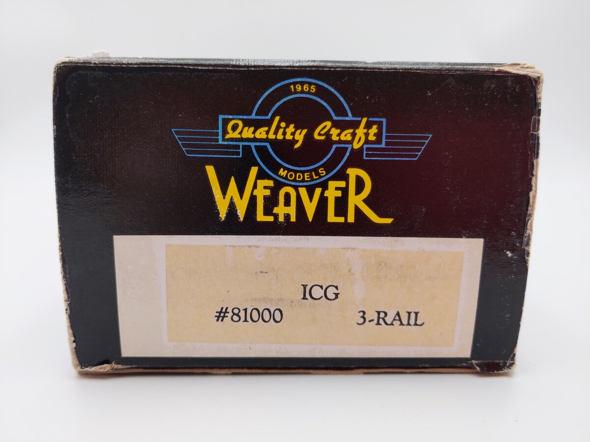 Weaver O Scale Illinois Central Gulf 4-Bay Covered Hopper #81000 (2-Rail) EX/Box