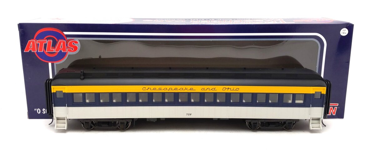 Atlas 2001165-2 O Chesapeake & Ohio Trainman 60' Passenger Coach #708 (2-Rail) LN/Box