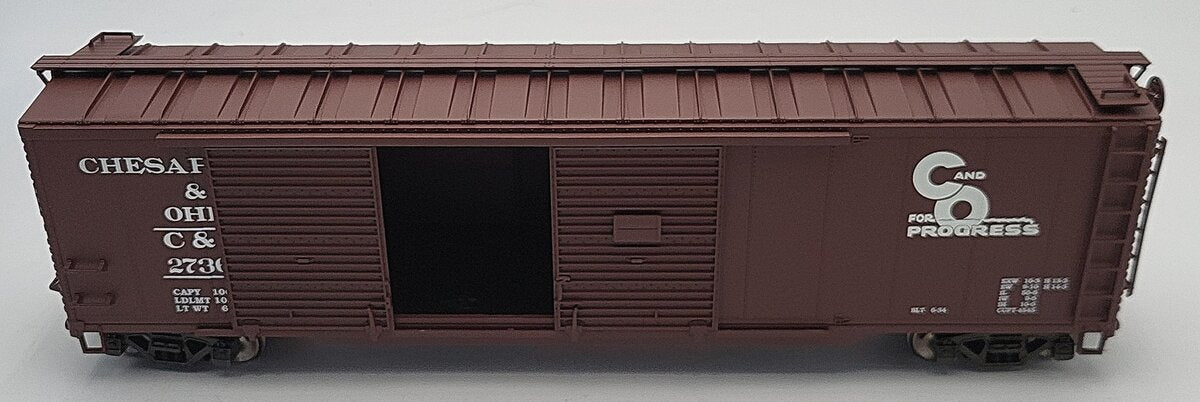 Pecos River SB-0119-1 O Scale Chesapeake & Ohio Double Door Boxcar (2Rail) LN/Box