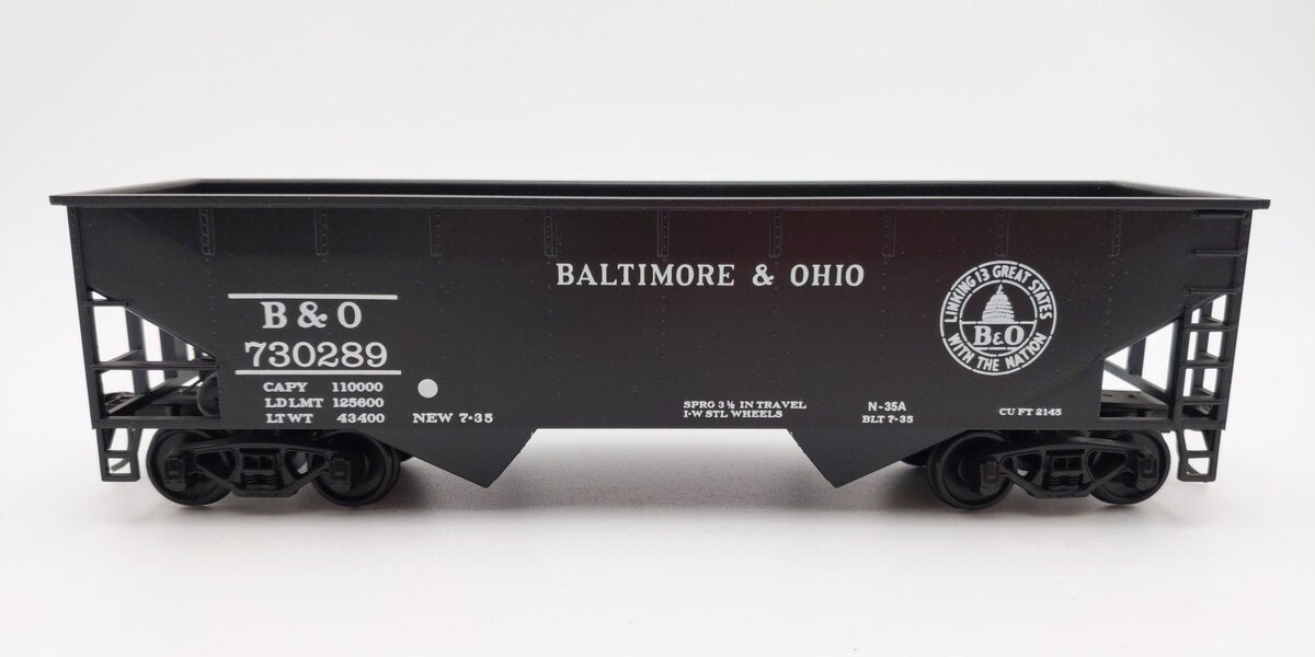 Weaver O Scale Baltimore & Ohio 2-Bay Hopper Car #730289 (2-Rail) EX