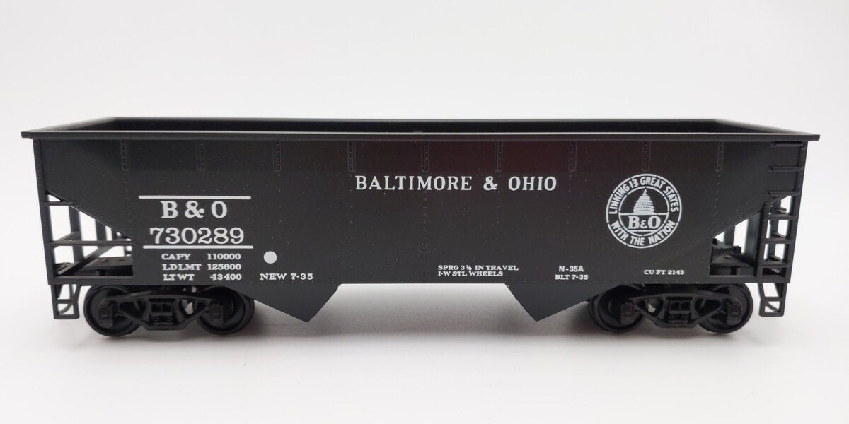 Weaver O Scale Baltimore & Ohio 2-Bay Hopper Car #730289 (2-Rail) EX