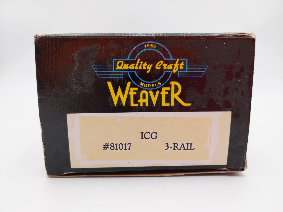 Weaver O Scale Illinois Central Gulf Gulf 4 Bay ACF Hopper Car #81017 (2-Rail) EX/Box