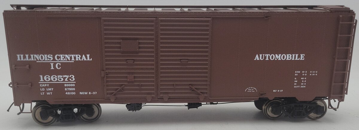 InterMountain 25213S-01 O Illinois Central 1937 A.A.R. 40' Double Door Boxcar EX/Box
