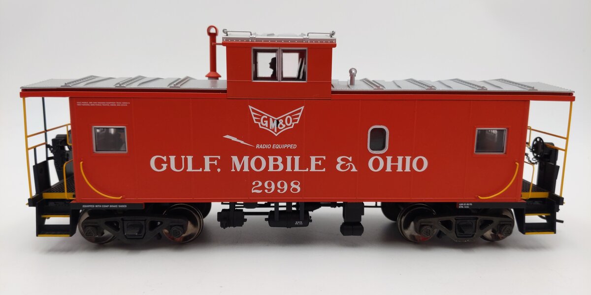 Atlas 7657-2 O Scale Gulf Mobile & Ohio Standard Cupola Caboose #2998 (2-Rail) LN/Box