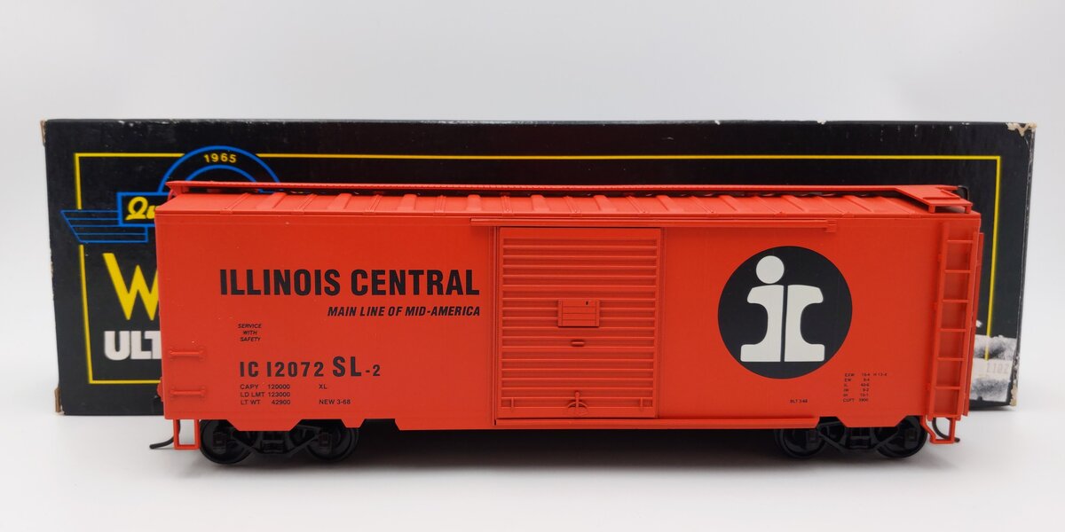 Weaver U2129 O Scale O Scale Illinois Central PS-1 40' Boxcar #12075 (2-Rail) EX/Box