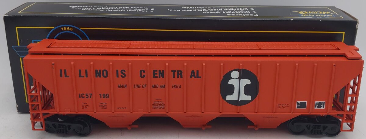Weaver U3612 O Scale Illinois Central Hopper #57119 (2-Rail) EX/Box