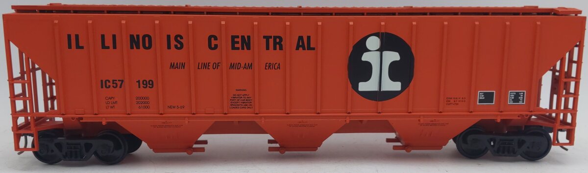 Weaver U3612 O Scale Illinois Central Hopper #57119 (2-Rail) EX/Box