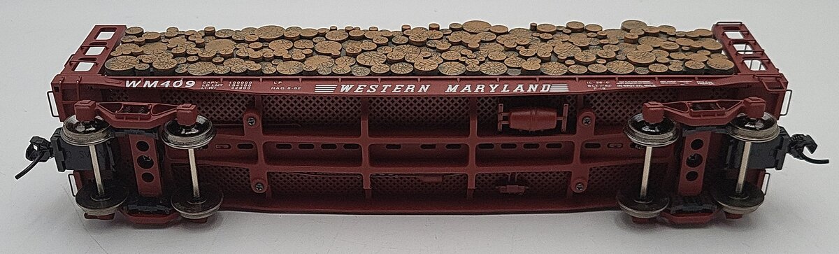 Atlas 3004405-2 Western Maryland 42' Pulpwood Flat Car #409 (2-Rail) LN/Box