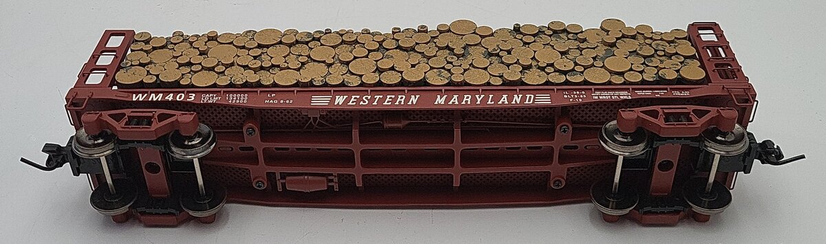 Atlas 7276-2 O Scale Western Maryland Lumber Car #403 2-rail LN/Box