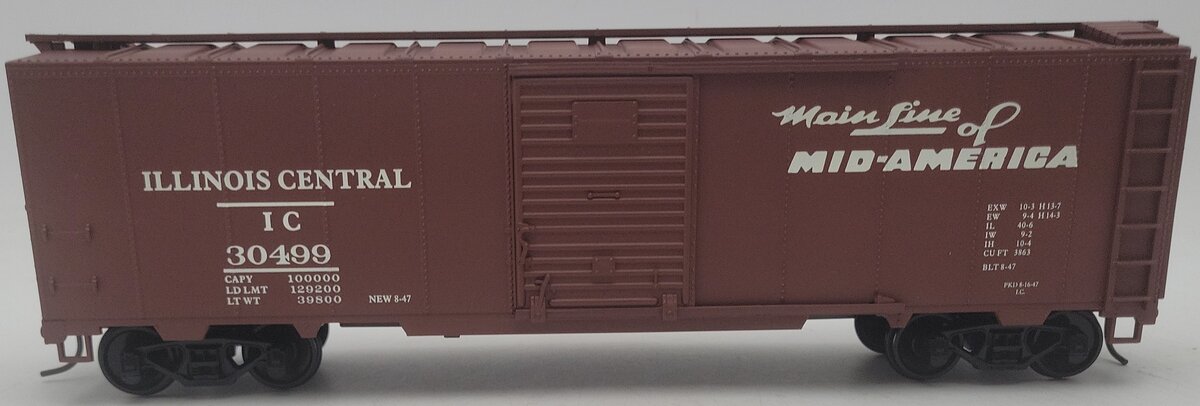 Weaver U3527S O Scale 2-Rail Illinois Central Boxcar #30499 EX/Box