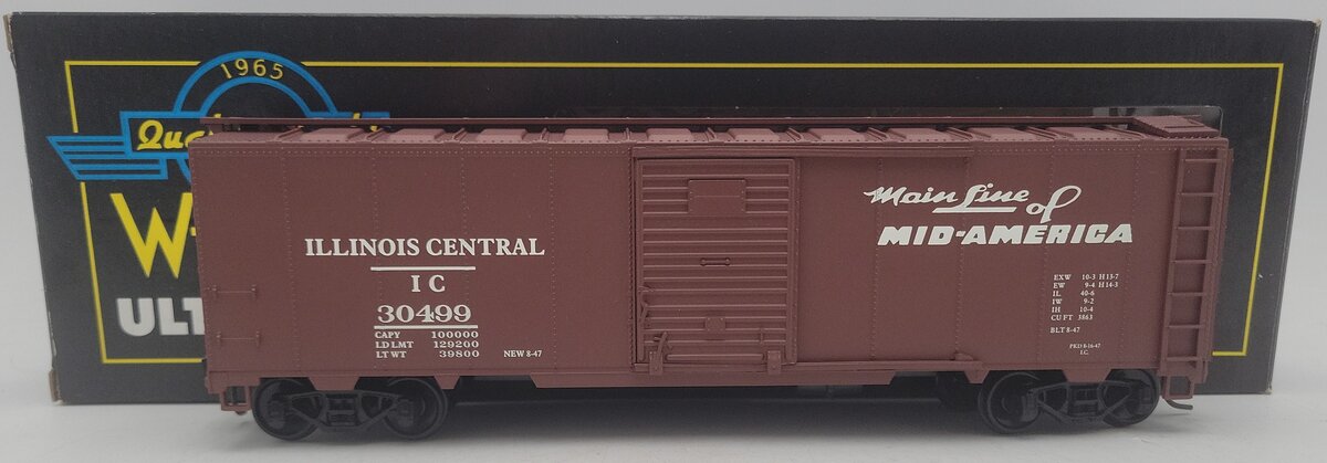 Weaver U3527S O Scale 2-Rail Illinois Central Boxcar #30499 EX/Box