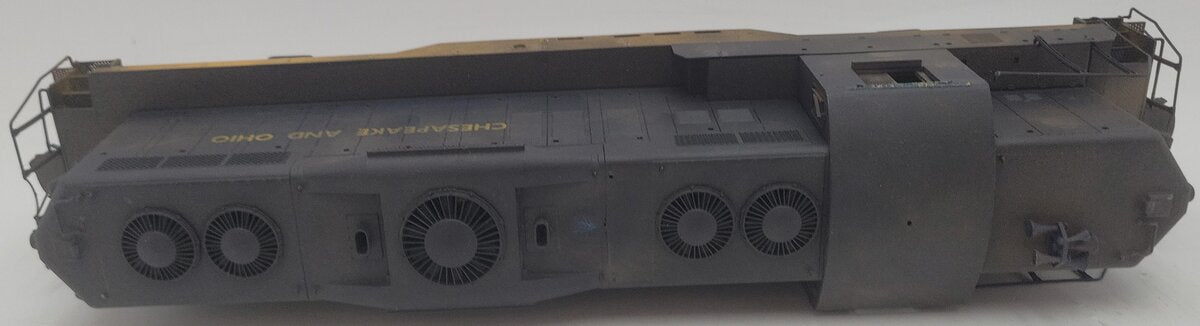 Red Caboose O Scale Custom Weathered Chesapeake & Ohio Diesel #6174 - 2 Rail/Box