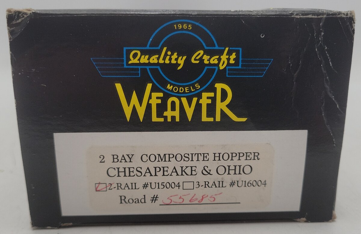 Weaver O Scale Chesapeake & Ohio Hopper Car #55685 (2 Rail) EX/Box