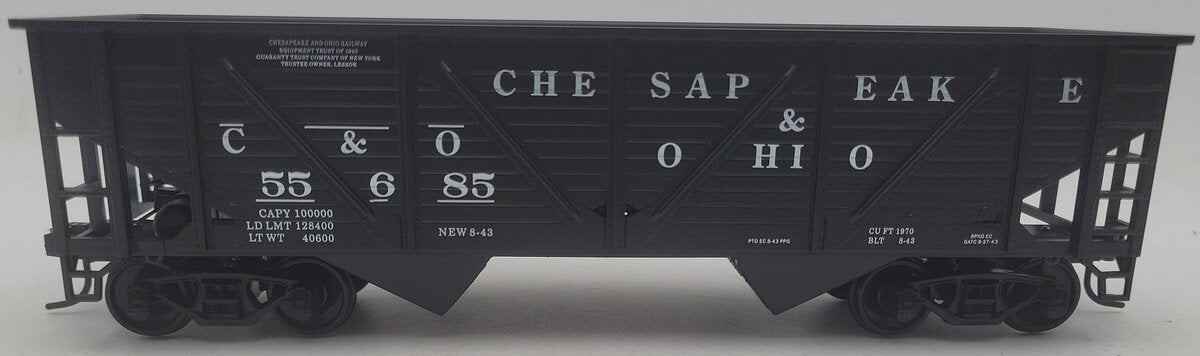 Weaver O Scale Chesapeake & Ohio Hopper Car #55685 (2 Rail) EX/Box