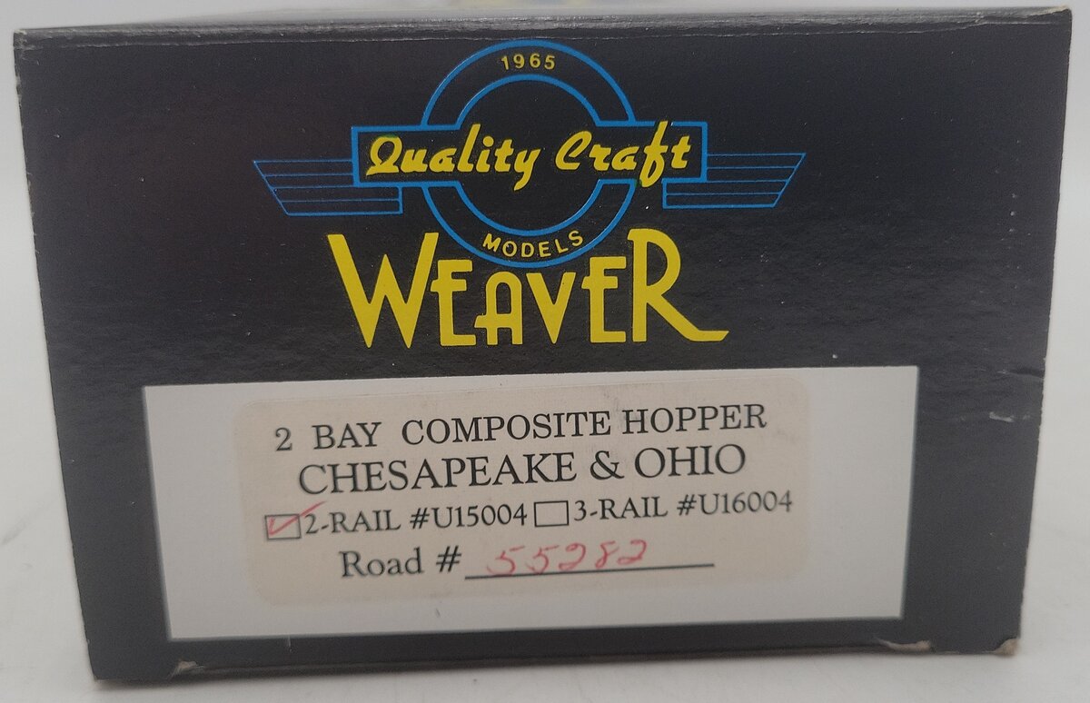 Weaver U15004 O Scale 2-Rail Chesapeake & Ohio Hopper Car #55282 EX/Box