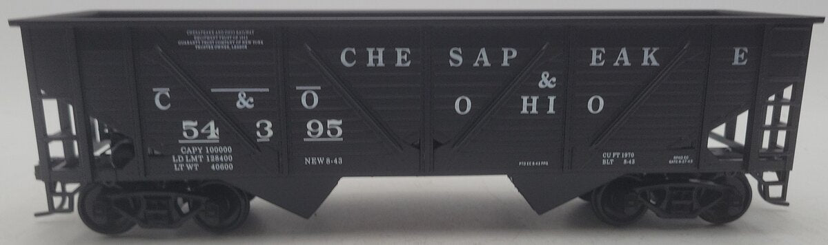 Weaver U15004 O Gauge Chesapeake & Ohio Hopper Car #54395 (2-Rail) EX/Box