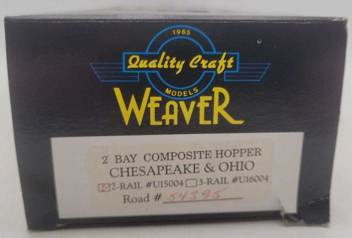 Weaver U15004 O Gauge Chesapeake & Ohio Hopper Car #54395 (2-Rail) EX/Box