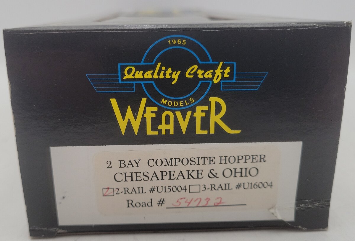 Weaver O Scale Chesapeake & Ohio Composite Hopper Car #54732 (2-Rail) EX/Box