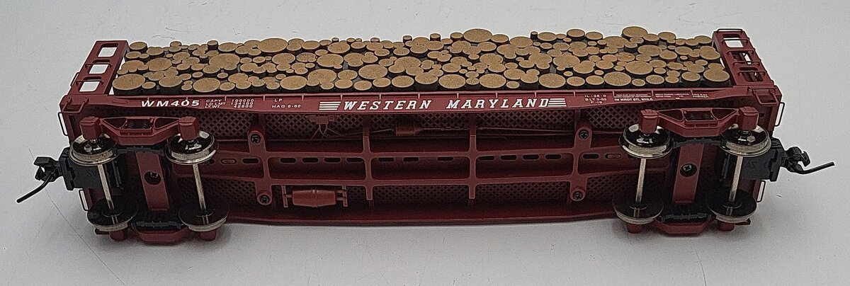 Atlas 7276-4 O Scale Western Maryland Lumber Car #405 2-rail LN/Box