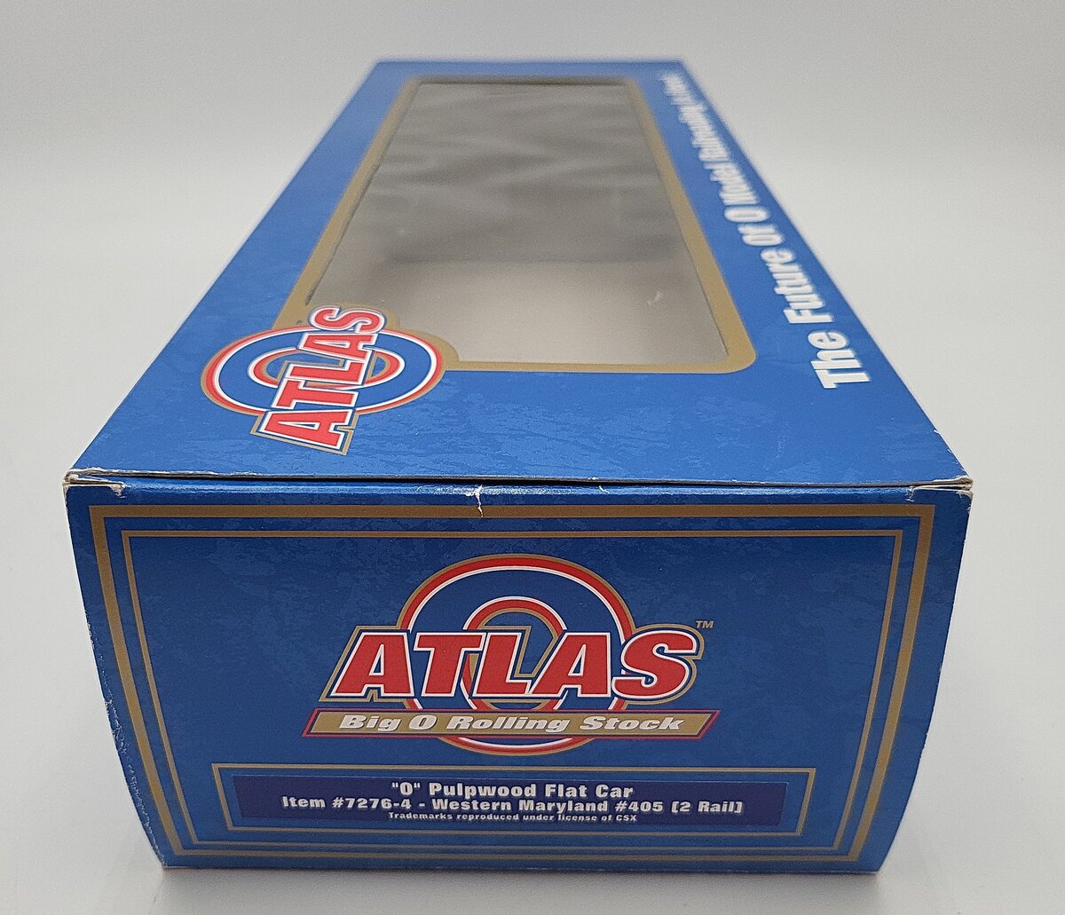 Atlas 7276-4 O Scale Western Maryland Lumber Car #405 2-rail LN/Box