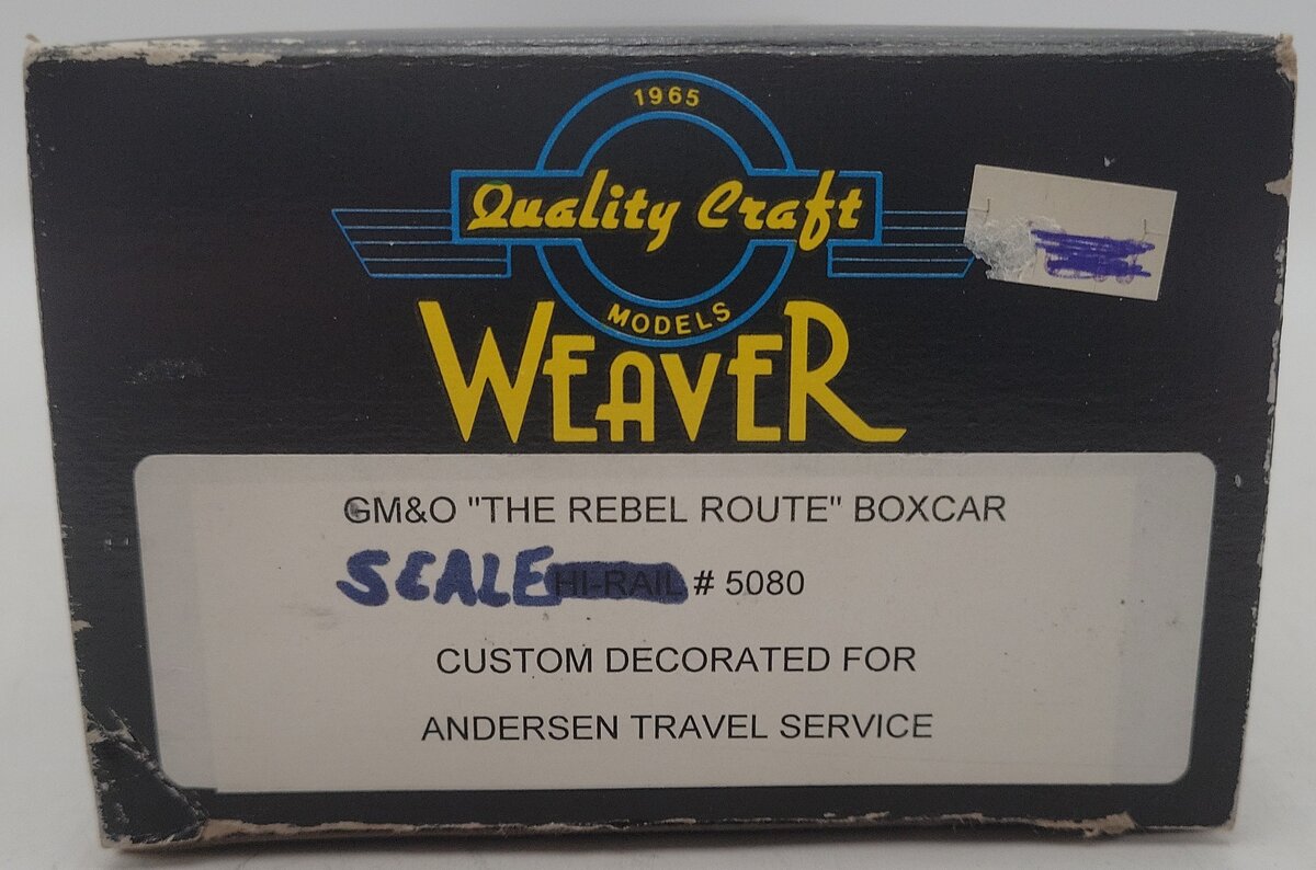 Weaver O Gauge Gulf Mobile & Ohio Boxcar #5080 EX/Box