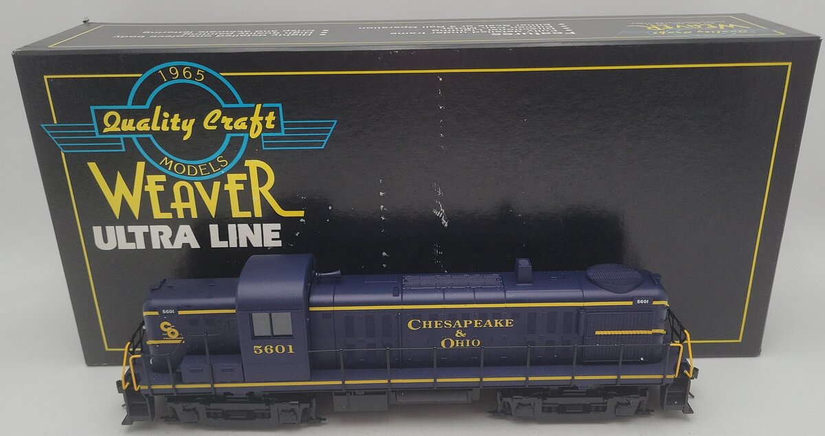 Weaver U5549 O Gauge Chesapeake & Ohio 2-Rail Diesel Locomotive #5601 EX/Box