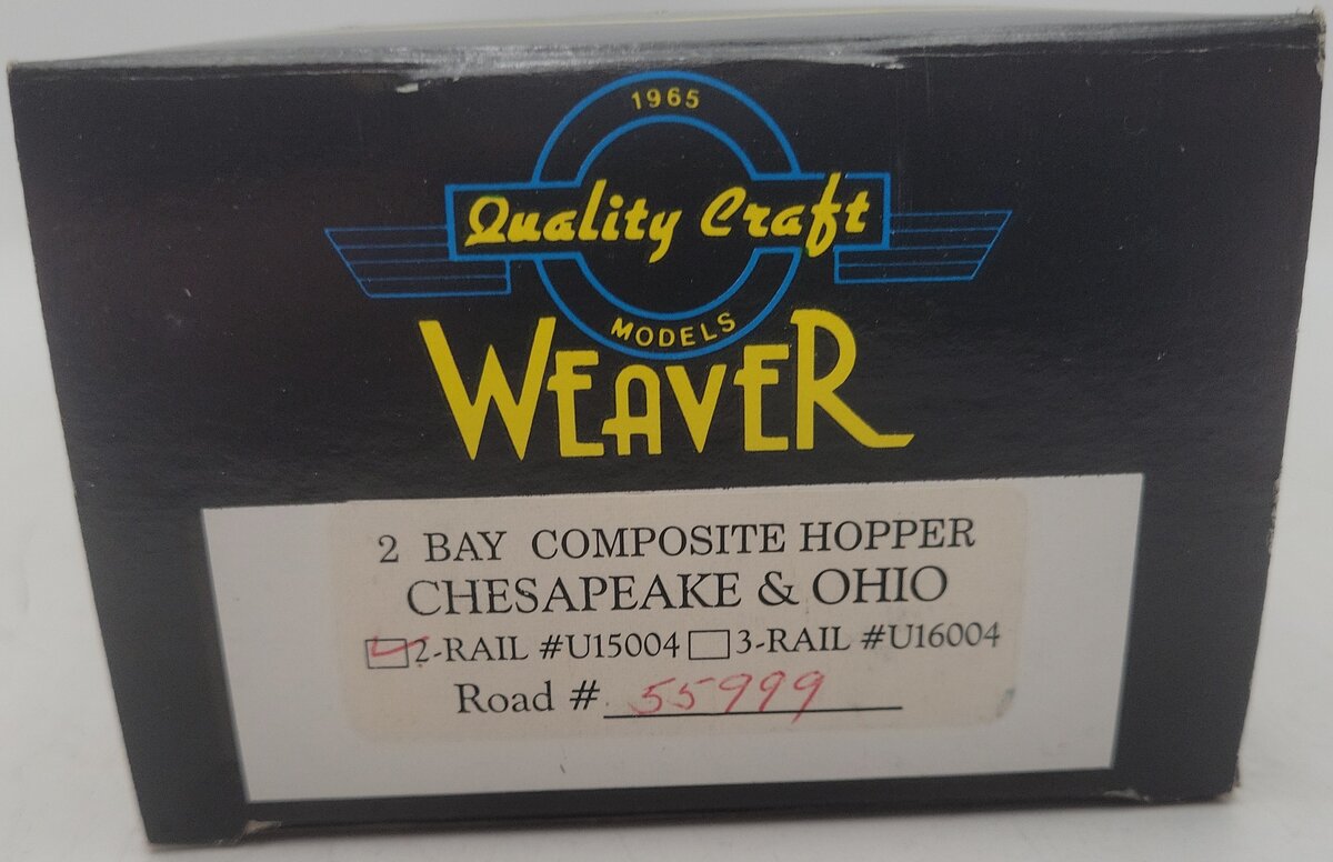 Weaver O Scale Chesapeake & Ohio Hopper Car #55999 (2 Rail) EX/Box