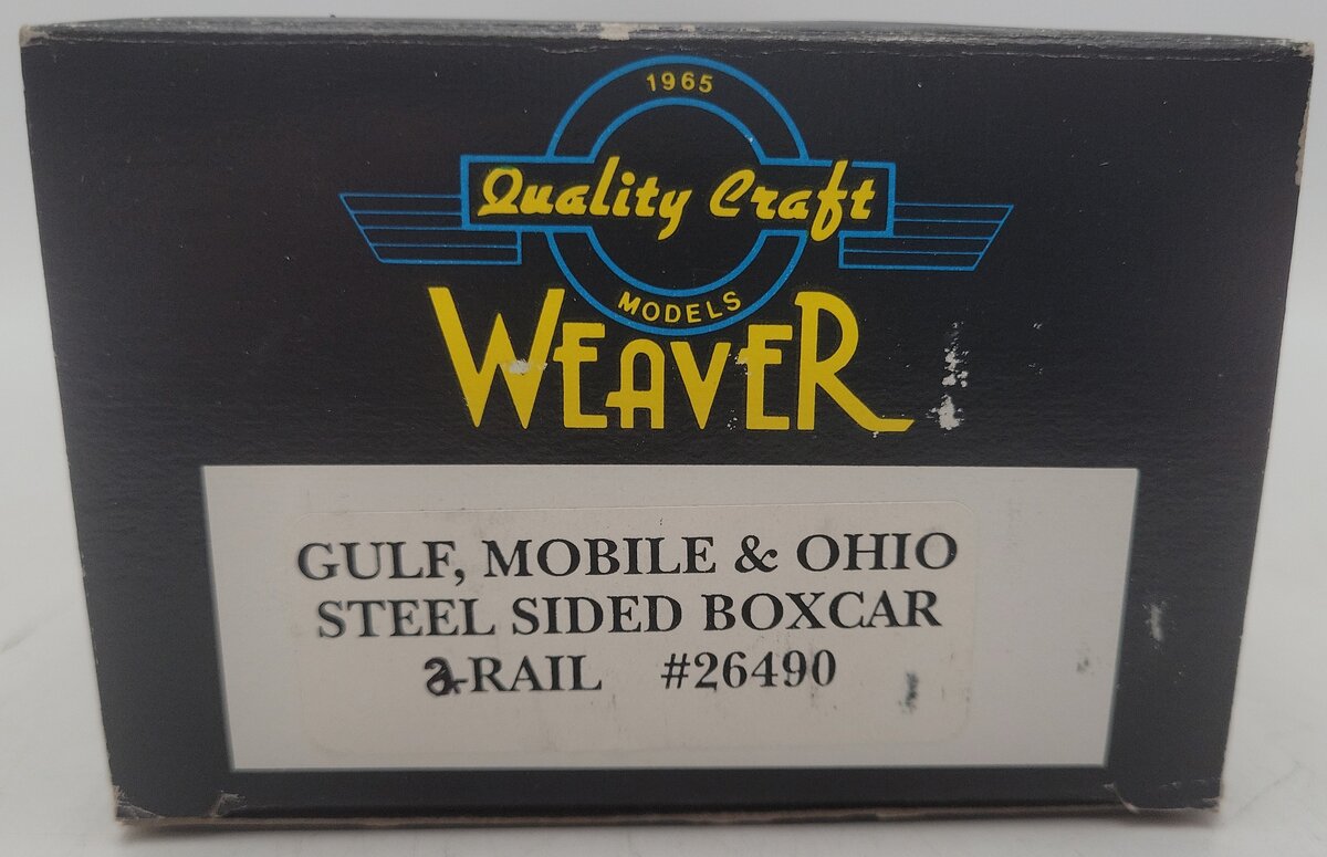 Weaver O Scale Gulf Mobile & Ohio Boxcar #26490 (2-Rail) EX/Box