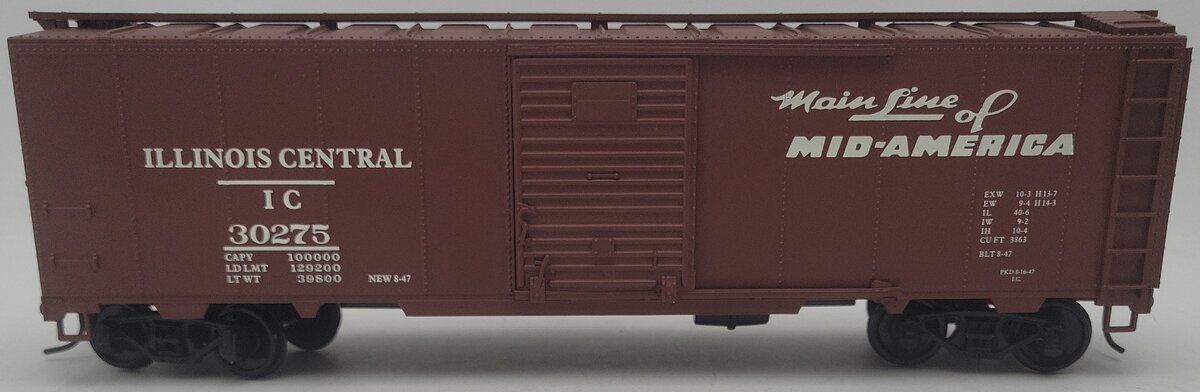 Weaver U3527S O Gauge Illinois Central Boxcar #30275 EX/Box