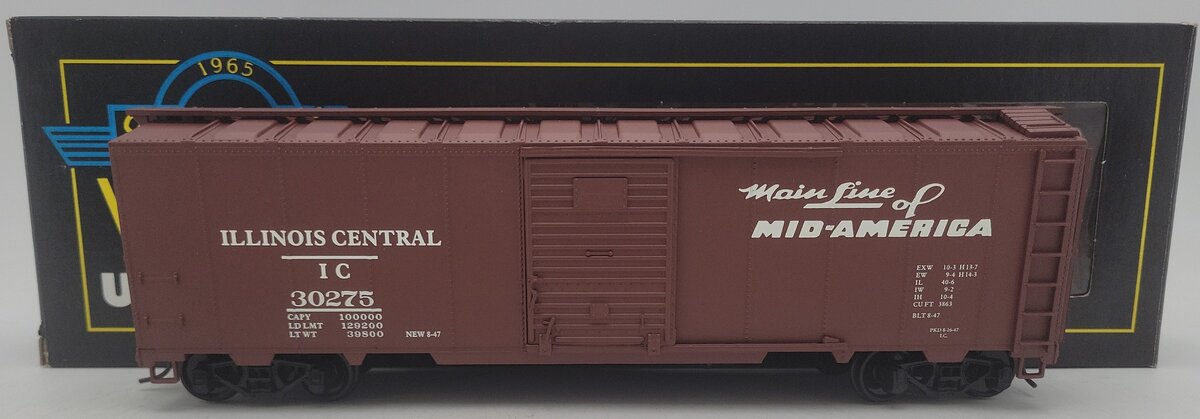 Weaver U3527S O Gauge Illinois Central Boxcar #30275 EX/Box