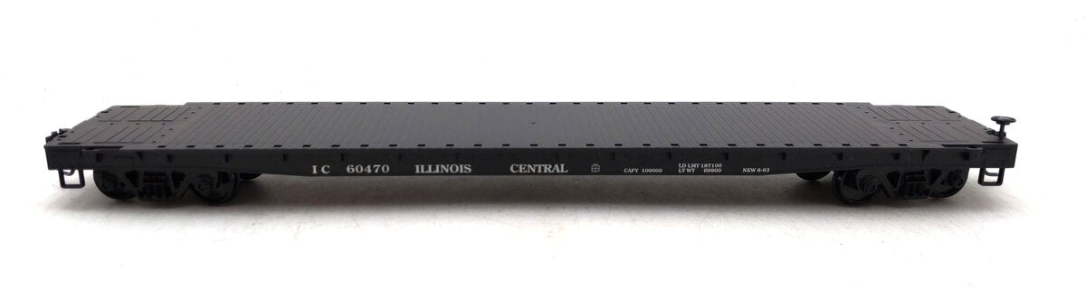 Weaver U2522L O Scale Illinois Central 50' Flatcar #60470 - 2 Rail LN/Box