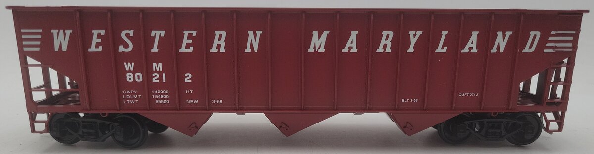 Weaver 4029 O Scale 2-Rail Western Maryland 3 Bay Coal Car #80212 EX/Box