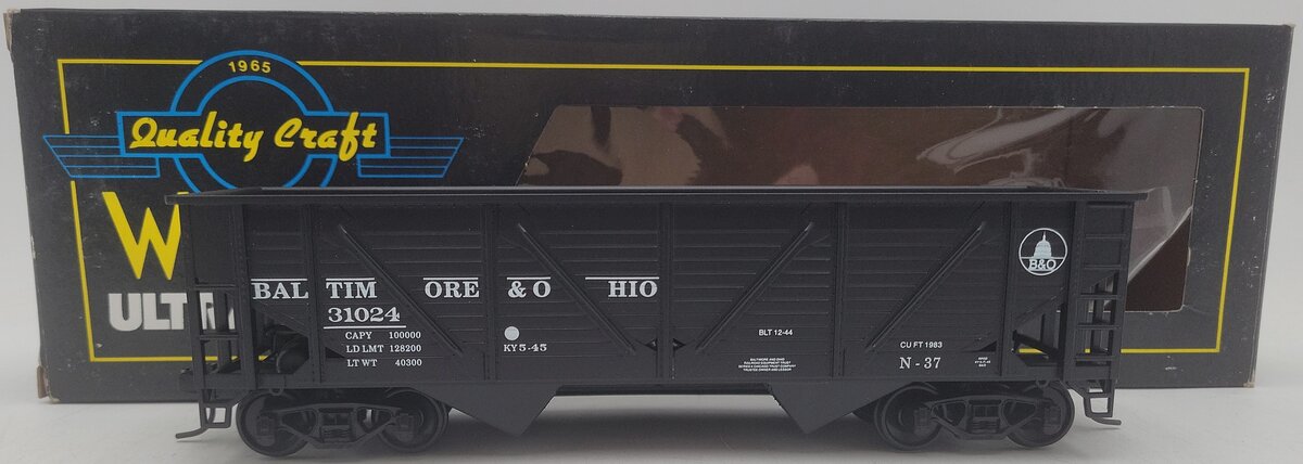 Weaver O Scale Baltimore & Ohio Hopper Car #31024 (2-Rail) EX/Box