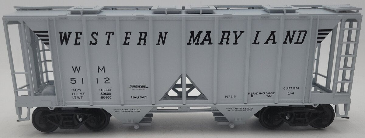 Weaver U19002S Western Maryland AC-2 Covered Hopper #5119 [2-Rail] EX/Box