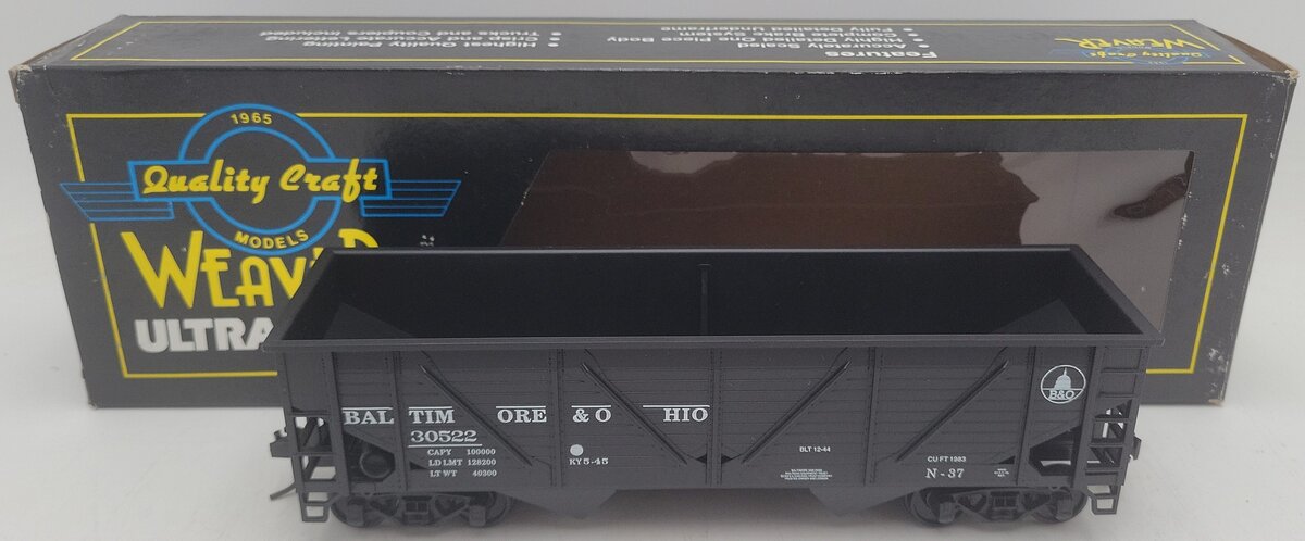Weaver O Scale 2-Rail Baltimore & Ohio Hopper Car #3052 EX/Box