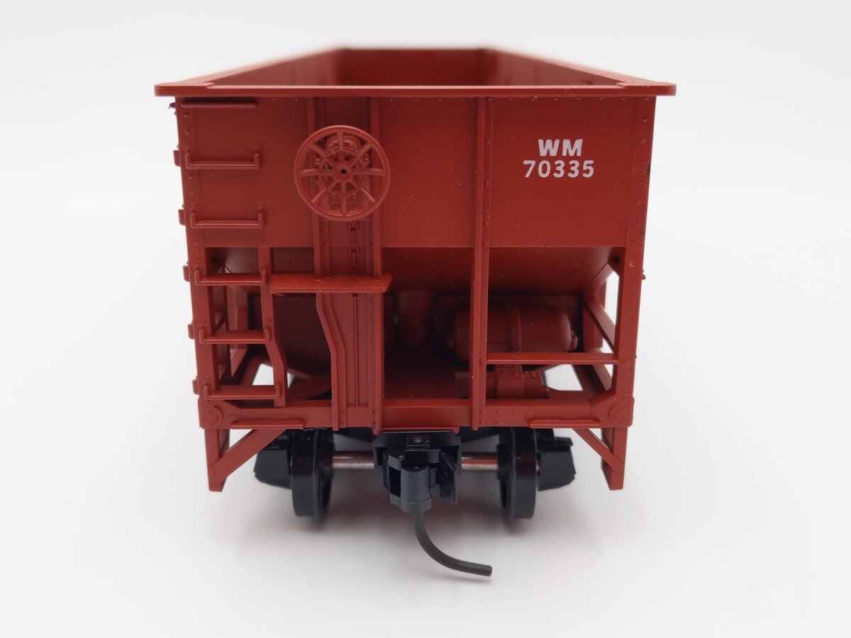 Weaver U18005LD Western Maryland 3 Bay 9 Panel Hopper #70335 (2-Rail) EX/Box