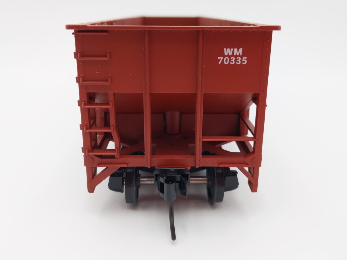 Weaver U18005LD Western Maryland 3 Bay 9 Panel Hopper #70335 (2-Rail) EX/Box