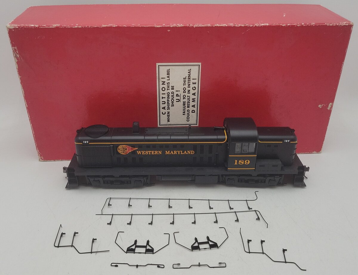 Weaver 5006 O Scale Western Maryland Diesel Locomotive #189 (2 Rail) EX/Box