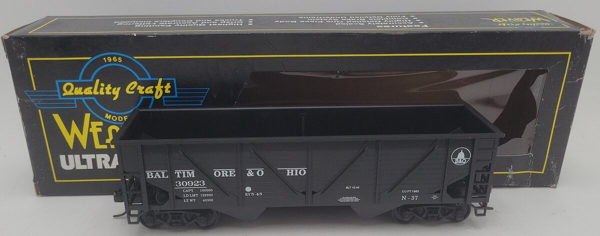 Weaver O Scale 2-Rail Baltimore & Ohio Hopper Car #30923 EX/Box