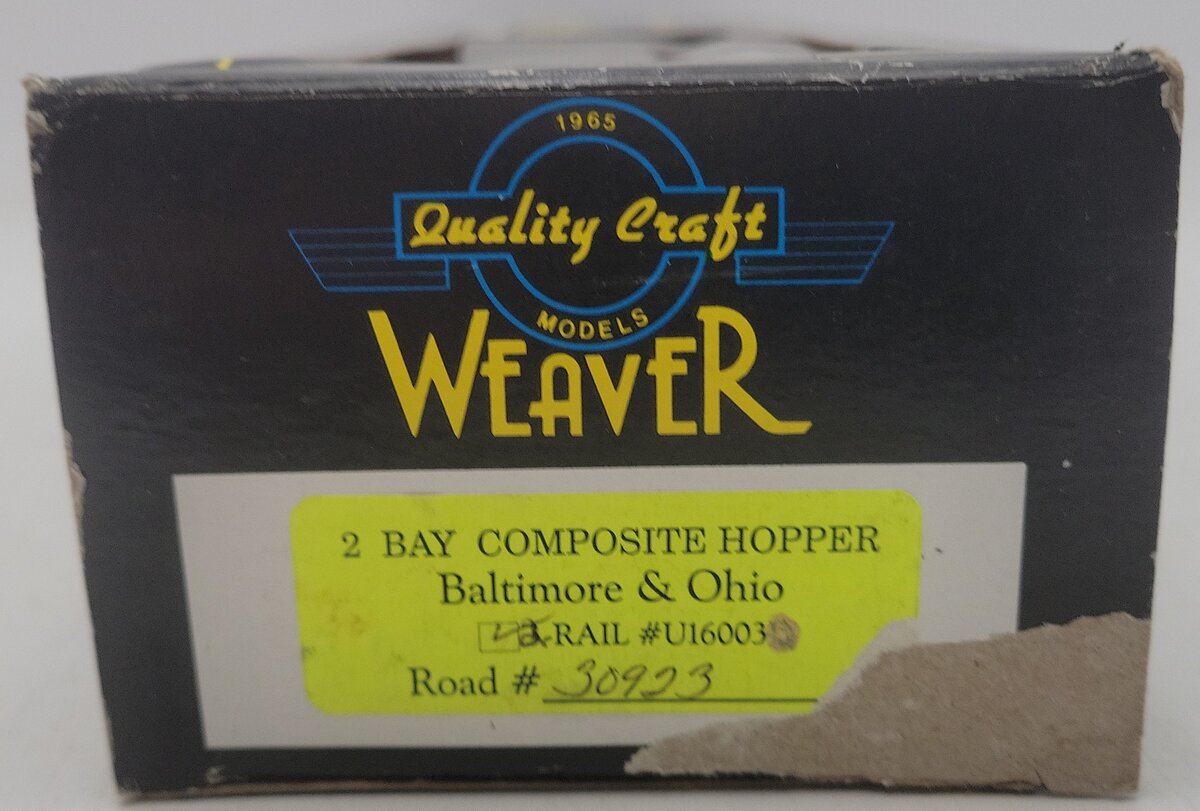 Weaver O Scale 2-Rail Baltimore & Ohio Hopper Car #30923 EX/Box