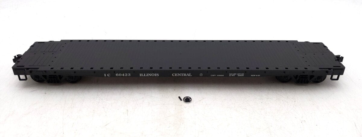 Weaver U2522S O Scale Illinois Central 50' Flatcar #60423 - 2 Rail EX/Box