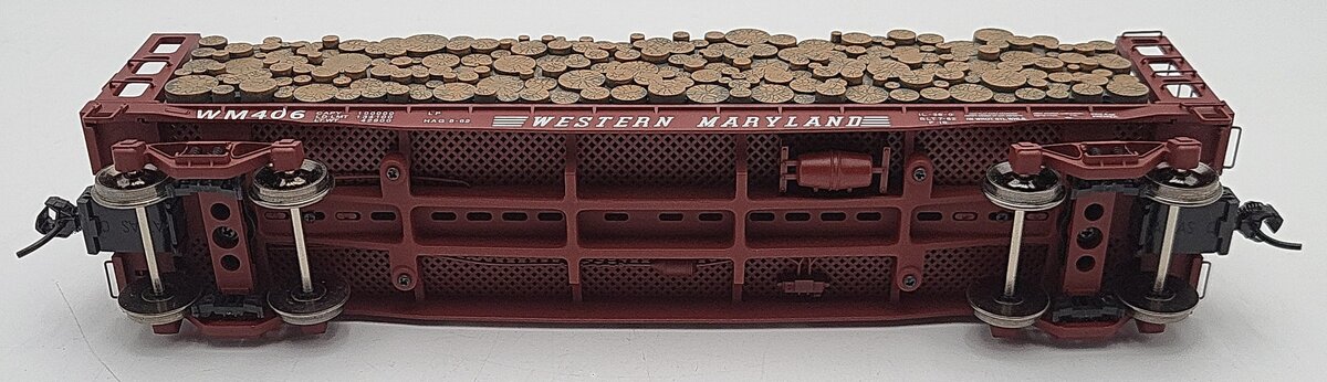 Atlas 3004405-1 O Scale Western Maryland Flat Car #406 (2-Rail) LN/Box