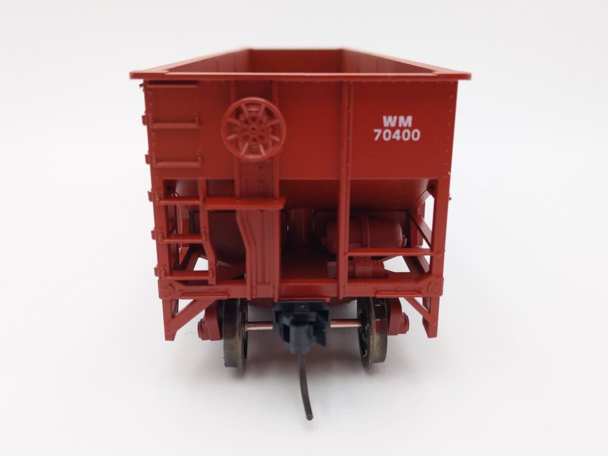 Weaver U18005SD O Scale Western Maryland 3-Bay 9 Panel Hopper #70400 (2-Rail) EX/Box