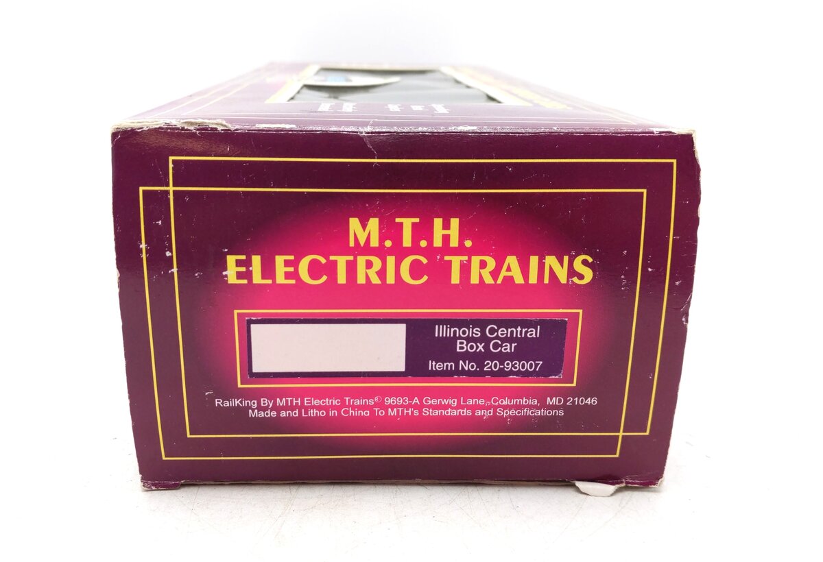 MTH 20-93007 O Gauge Illinois Central Boxcar #12191 - 2 Rail LN/Box